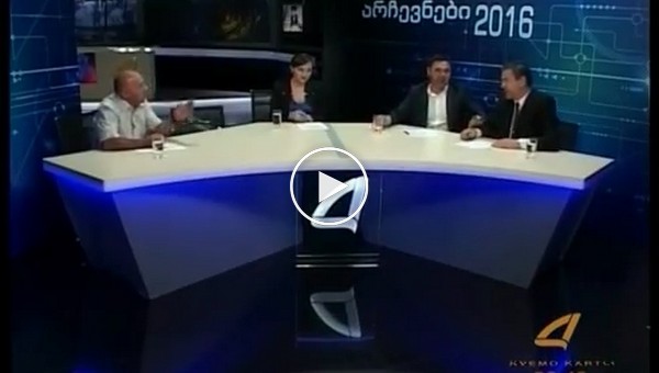 Теледебаты грузинских политиков переросли в драку