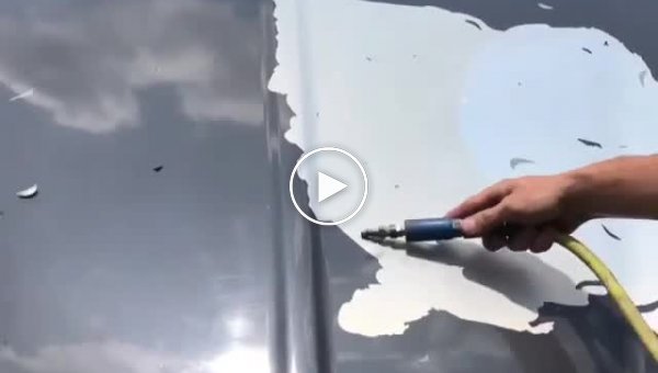 Как очистить старый автомобиль от краски покрашенный в гаражах