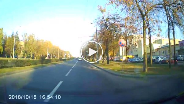 В Гродно девушка стала переходить дорогу прямо перед кортежем Лукашенко (мат)