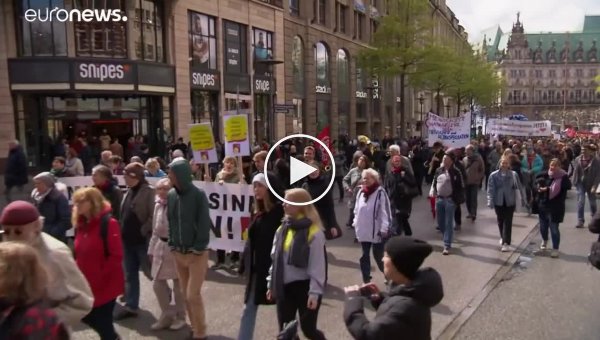Протесты арендаторов в Гамбурге