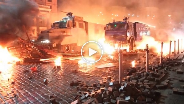 Ukraine protests. Fighting in Kiev (18  2014)